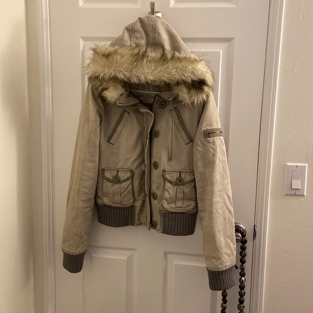 Abercrombie and Fitch, beautiful green jacket